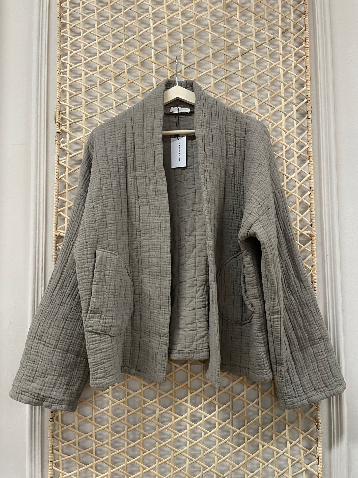 Milano Jacke Musselin in Taupe